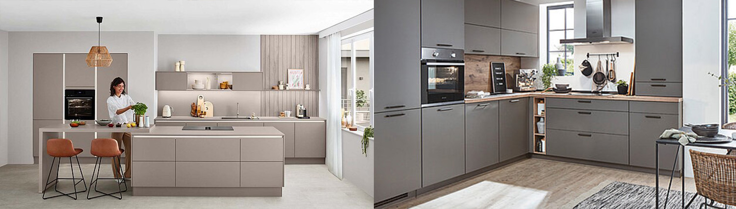 3D-Visualisierung einer Küchenplanung mit Fokus auf Ergonomie